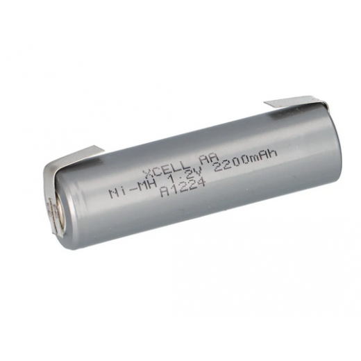 XCell Akku Mignon AA 2200 mAh 1,2V NiMh mit U-Lötfahne