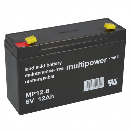 Multipower Blei Akku MP12-6 6 Volt 12,0 Ah