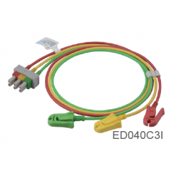 EKG Patientenkabel 3-adrig mit 6-Pin Stecker für Philips/HP (M1605)