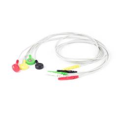 EKG Patientenkabel 5-fach Kabel mit DIN Stecker, Druckknopf